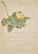 Letra decorada con un caracol sobre una hoja - Édouard Manet — vista de la obra
