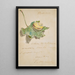 Letra decorada con un caracol sobre una hoja - Édouard Manet — cuadro enmarcado en la pared