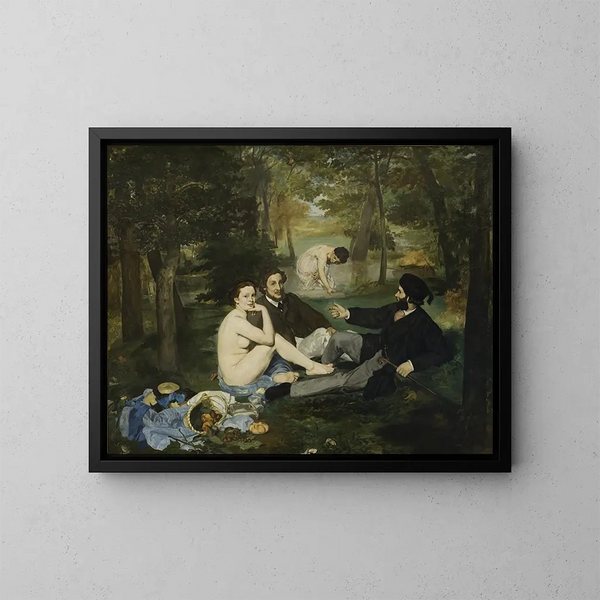 Desayuno en la hierba - Édouard Manet — cuadro enmarcado en la pared