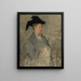 Madame Édouard Manet, Suzanne Leenhoff 1829-1906 - Édouard Manet — framed artwork on a wall
