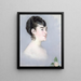 Mademoiselle Isabelle Lemonnier 1857-1926 - Édouard Manet — cuadro enmarcado en la pared