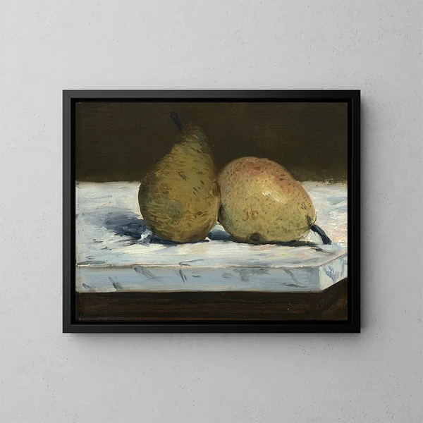 Poires - Édouard Manet — cuadro enmarcado en la pared