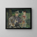 Portrait of Dernest Hosched and his daughter Marthe - Édouard Manet — framed artwork on a wall