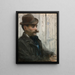 Portrait of Alphonse Maureau - Édouard Manet — framed artwork on a wall