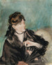 Retrato de Berthe Morisot con abanico - Édouard Manet — vista de la obra