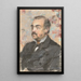 Portrait Painting of Julien de la Rochenoire - Édouard Manet — framed artwork on a wall