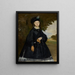 Retrato de Madame Brunet - Édouard Manet — cuadro enmarcado en la pared
