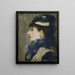 Retrato de una dama - Édouard Manet — cuadro enmarcado en la pared
