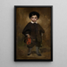 Retrato de un niño - Édouard Manet — cuadro enmarcado en la pared