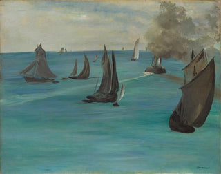 Vista al mar en tiempo tranquilo - Édouard Manet — vista de la obra