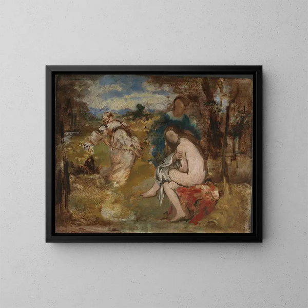 Nymphe sorpresa - Édouard Manet — cuadro enmarcado en la pared