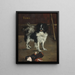 Perro japonés Tamathe - Édouard Manet — cuadro enmarcado en la pared