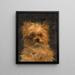 Cabeza del perro Bob - Édouard Manet — cuadro enmarcado en la pared