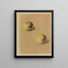 Dos manzanas - Édouard Manet — cuadro enmarcado en la pared