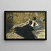 Mujer con abanicos - Édouard Manet — cuadro enmarcado en la pared