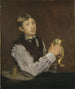 Young boy peeling a pear - Édouard Manet — artwork view