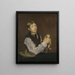 Young boy peeling a pear - Édouard Manet — framed artwork on a wall