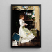 Pause de la peintre dans son atelier - Édouard Menta — framed artwork on a wall