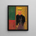 Autorretrato con bastón y sombrero de copa – Édouard Vuillard — cuadro enmarcado en la pared