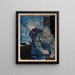 Dos mujeres en interior - Édouard Vuillard — cuadro enmarcado en la pared