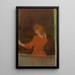 Woman in Red - Édouard Vuillard — framed artwork on a wall
