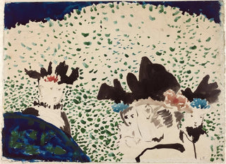 Cuatro damas con sombreros elegantes - Édouard Vuillard — vista de la obra