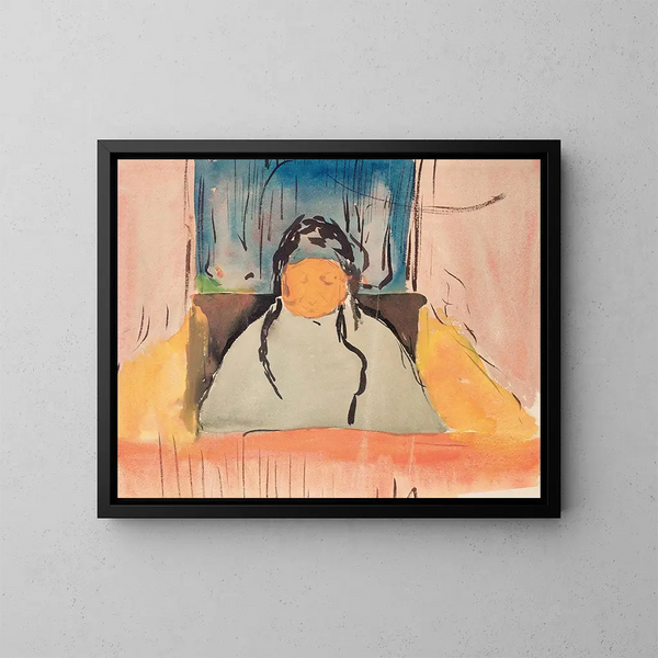 Gran-madre Michaud - Édouard Vuillard — cuadro enmarcado en la pared