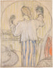 Frente al espejo - Édouard Vuillard — vista de la obra