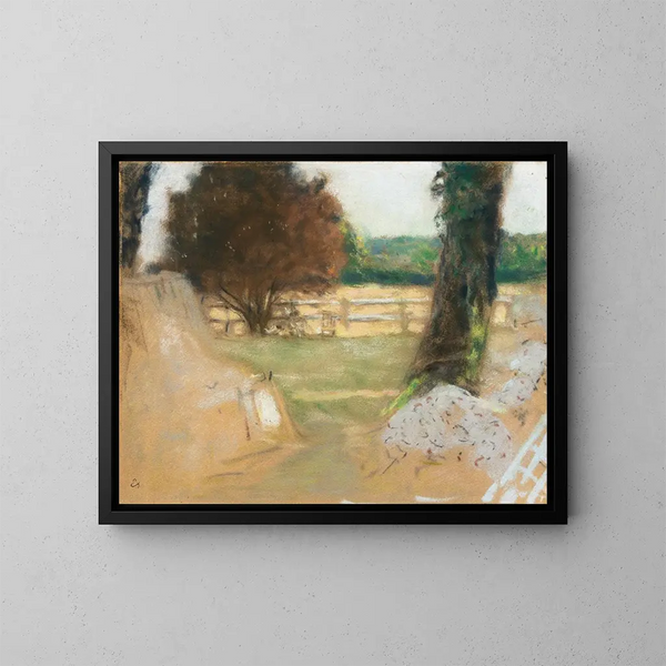 La Barrera blanca en Clayes - Édouard Vuillard — cuadro enmarcado en la pared