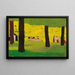 The Pink Bench - Édouard Vuillard — framed artwork on a wall