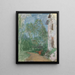 The Path in front of the house - Édouard Vuillard — framed artwork on a wall