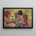 The small lounge Madame Hessel The work table - Édouard Vuillard — framed artwork on a wall