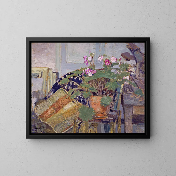 The Flower Pot - Édouard Vuillard — framed artwork on a wall