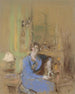 Madame Lucien Sauphar sitting in her living room - Édouard Vuillard — artwork view