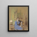 Madame Lucien Sauphar sitting in her living room - Édouard Vuillard — framed artwork on a wall