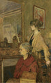 Madame Vuillard y Annette en la calle de Calais - Édouard Vuillard — vista de la obra