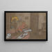 Madame Vuillard lisant le journal - Édouard Vuillard — framed artwork on a wall
