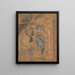 Madame Vuillard frente a la chimenea - Édouard Vuillard — cuadro enmarcado en la pared