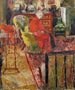 Madame Vuillard en bata roja - Édouard Vuillard — vista de la obra