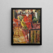 Madame Vuillard en bata roja - Édouard Vuillard — cuadro enmarcado en la pared