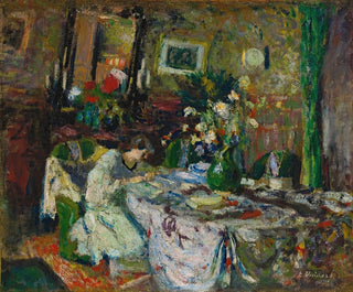 Marcelle Aron en el comedor del Château Rouge - Édouard Vuillard — vista de la obra