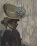 Modelo con sombrero grande - Édouard Vuillard — vista de la obra
