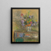 Still life with a vase of flowers - Édouard Vuillard — framed artwork on a wall