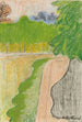 Paisaje de calle con árboles - Édouard Vuillard — vista de la obra