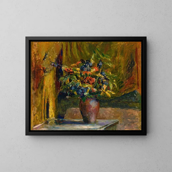 Pies de golondrina y geranios - Édouard Vuillard — cuadro enmarcado en la pared