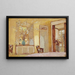Mujer en un Interior Madame Hessel en Les Clayes - Édouard Vuillard — cuadro enmarcado en la pared