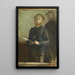 Estudio para Autorretrato con Waroquy - Édouard Vuillard — cuadro enmarcado en la pared