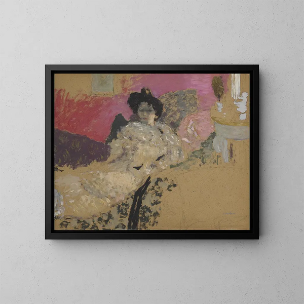 Estudio para el retrato de Madame Delierre - Édouard Vuillard — cuadro enmarcado en la pared
