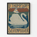 Vintage Poster for Dr. Thompson's Soap Powder with Swan