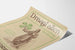 Póster vintage de sanatorio con trébol de cuatro hojas 1913